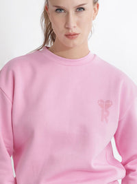 RAREISM Round Neck Cotton Sweatshirt