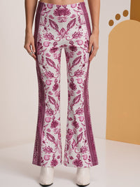 Vishudh Printed Co-Ord Set -Shirt With Elasticated Palazzo