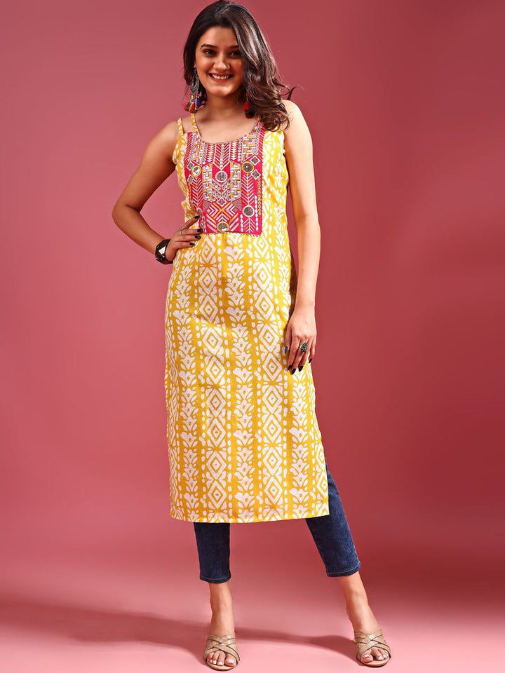 KALINI Women Patchwork Kurta