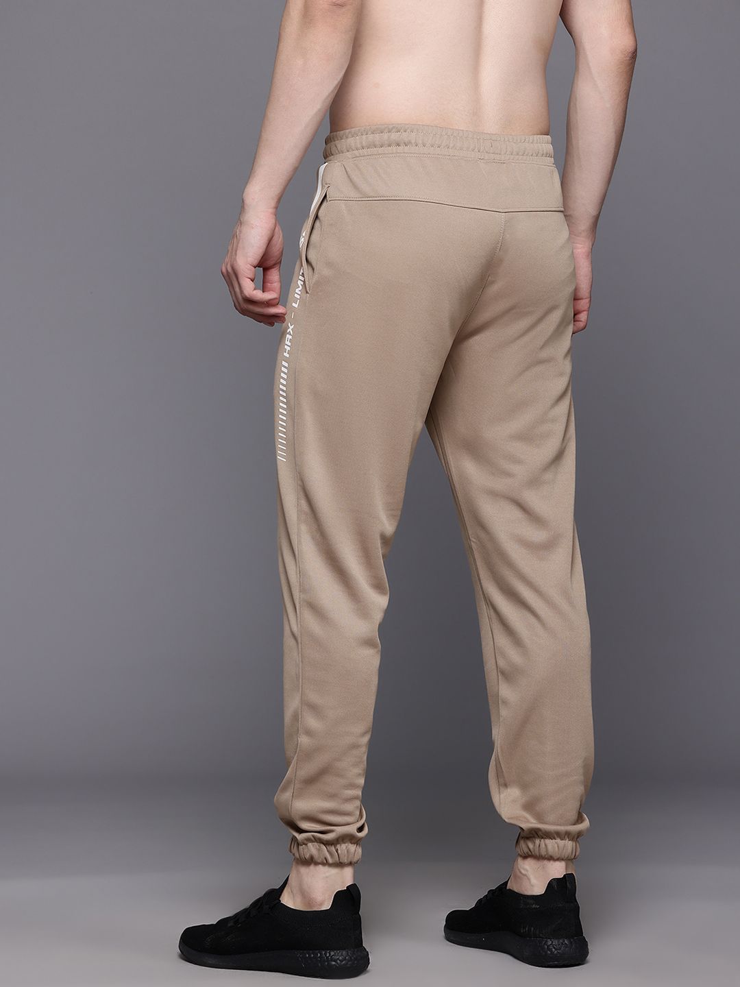 HRX by Hrithik Roshan Men Typography Printed Regular Fit Rapid-Dry Training Joggers