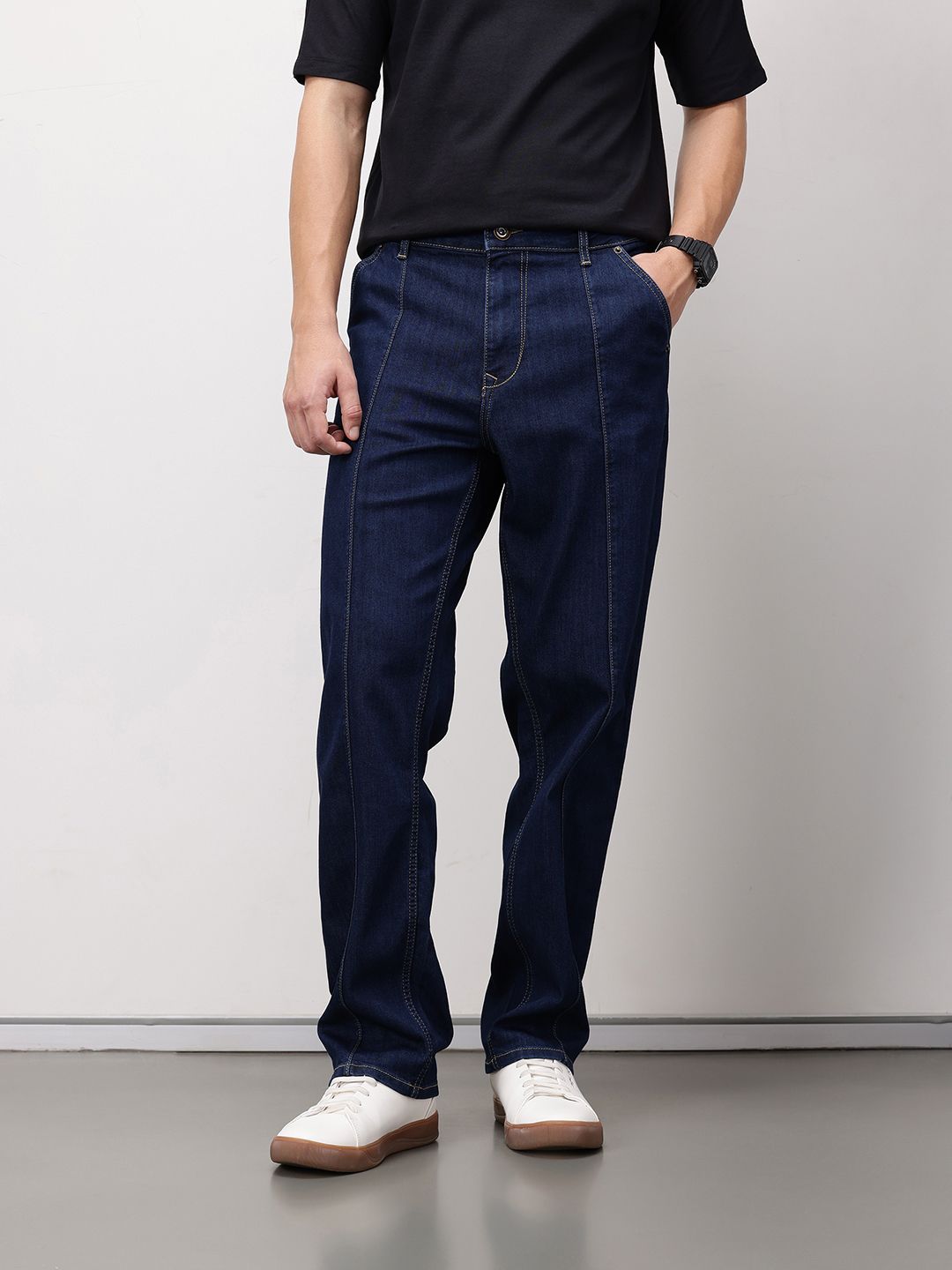 ether Men 365 Essentials Straight Fit Mid-Rise Jeans