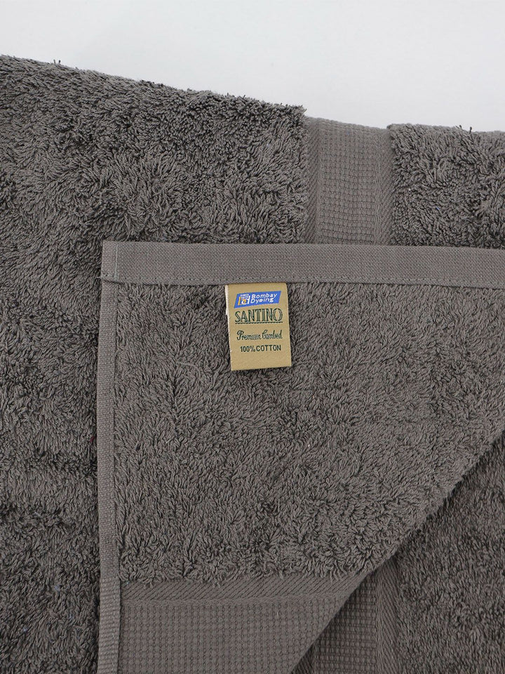 BOMBAY DYEING Charcoal Pure Cotton 550 GSM Bath Towel