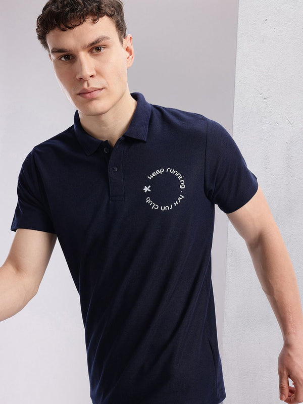 HRX by Hrithik Roshan Men Polo Collar Rapid-Dry Running T-shirt