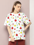 DILLINGER Printed Oversized Pure Cotton T-shirt