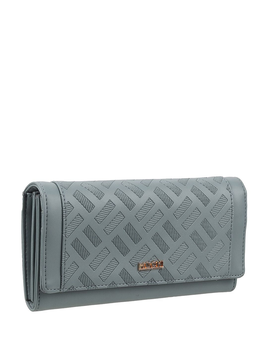 Mochi Women Geometric Textured Envelope Wallet