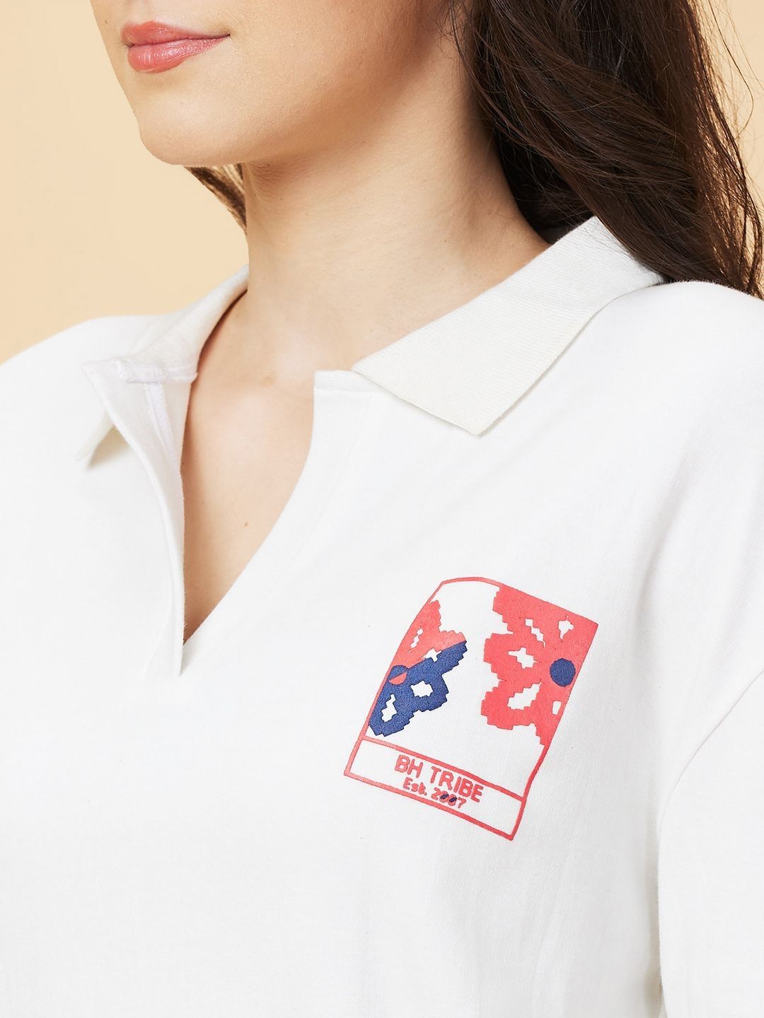 Being Human Women Polo Collar T-shirt