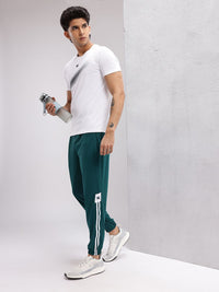 HRX by Hrithik Roshan Men Side Stripes Rapid-Dry Training Joggers
