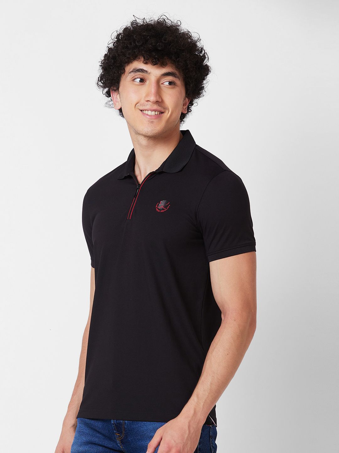 SPYKAR Polo Collar Slim Fit T-shirt