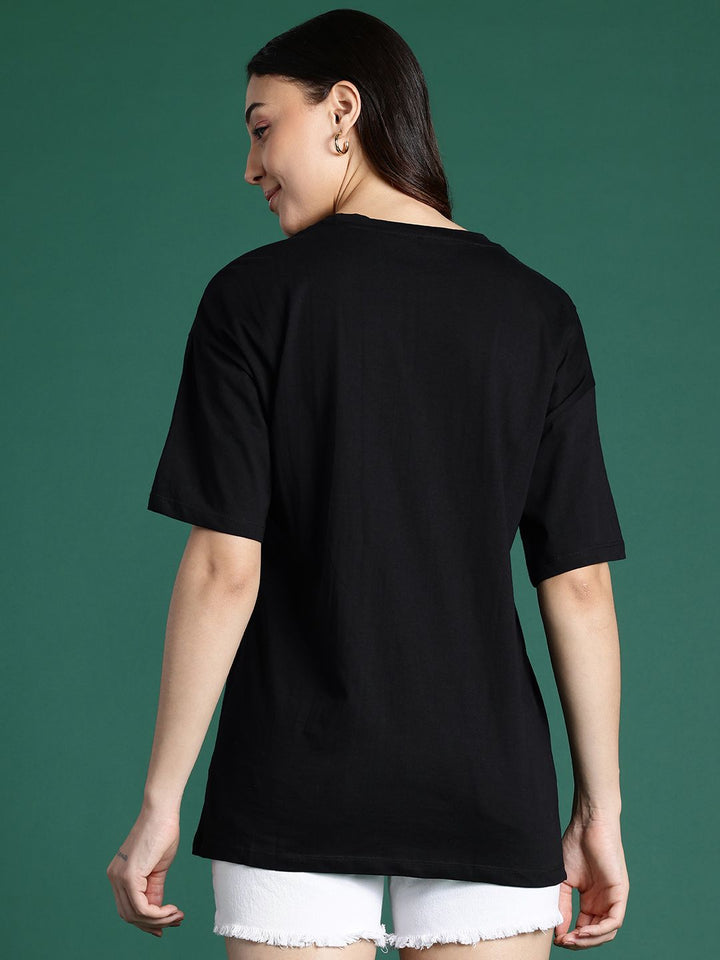 DressBerry Typography Printed Pure Cotton T-shirt