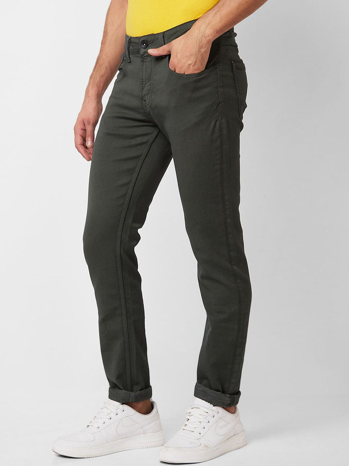 SPYKAR Men Skinny Fit Low-Rise Clean Look Cotton Jeans