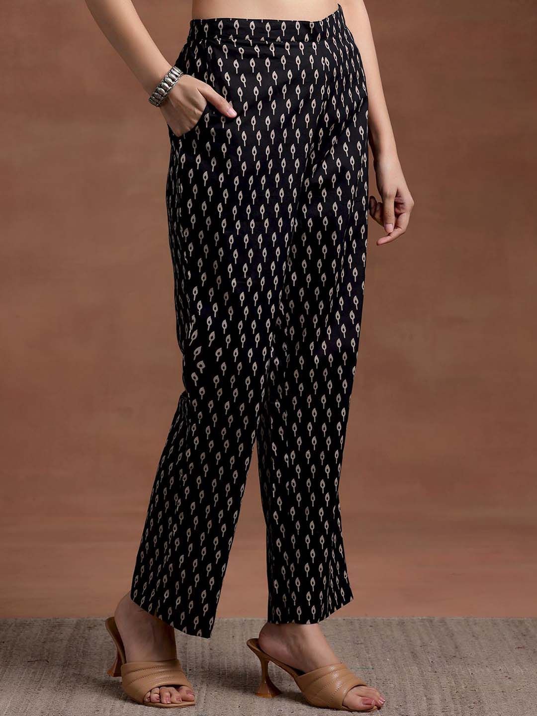 Libas Floral Printed Regular Pure Cotton Kurta with Palazzos
