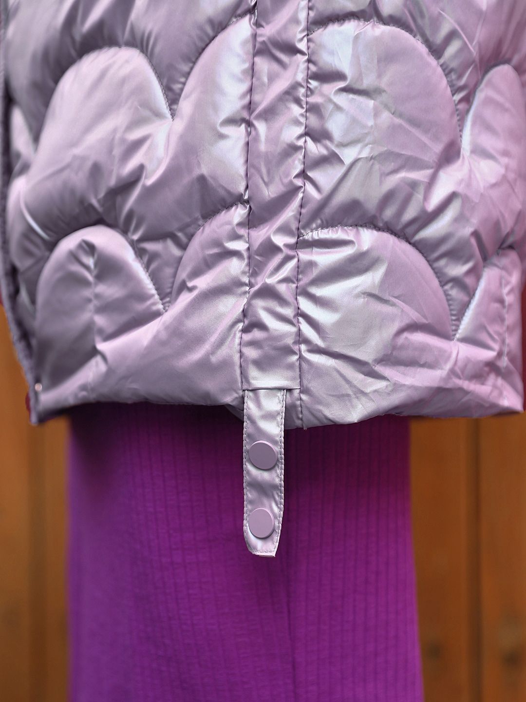 Jalan 9 wanita jaket pepejal lavender cantik