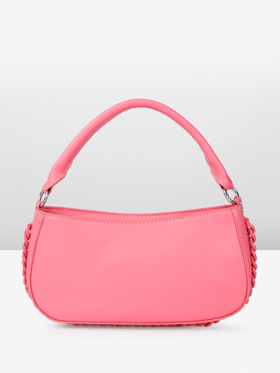 DressBerry Geometric Self Design Structured Handheld Bag
