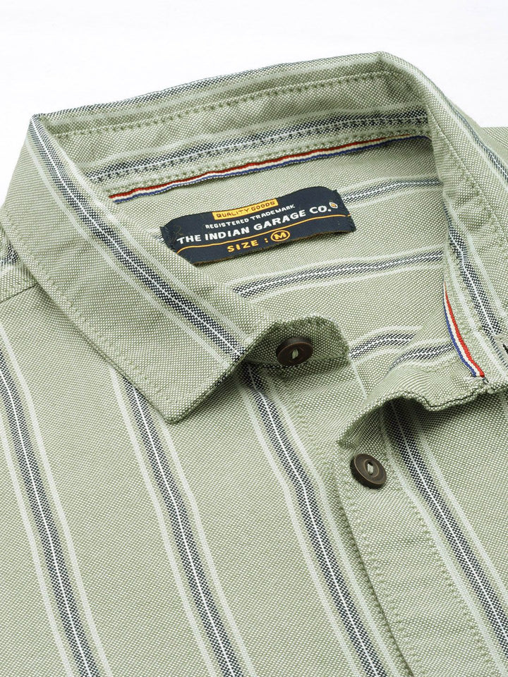 The Indian Garage Co Men Striped Casual Shirt