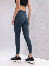 HRX by Hrithik Roshan Women Typography Print Mid-Rise Rapid-Dry Training Tights