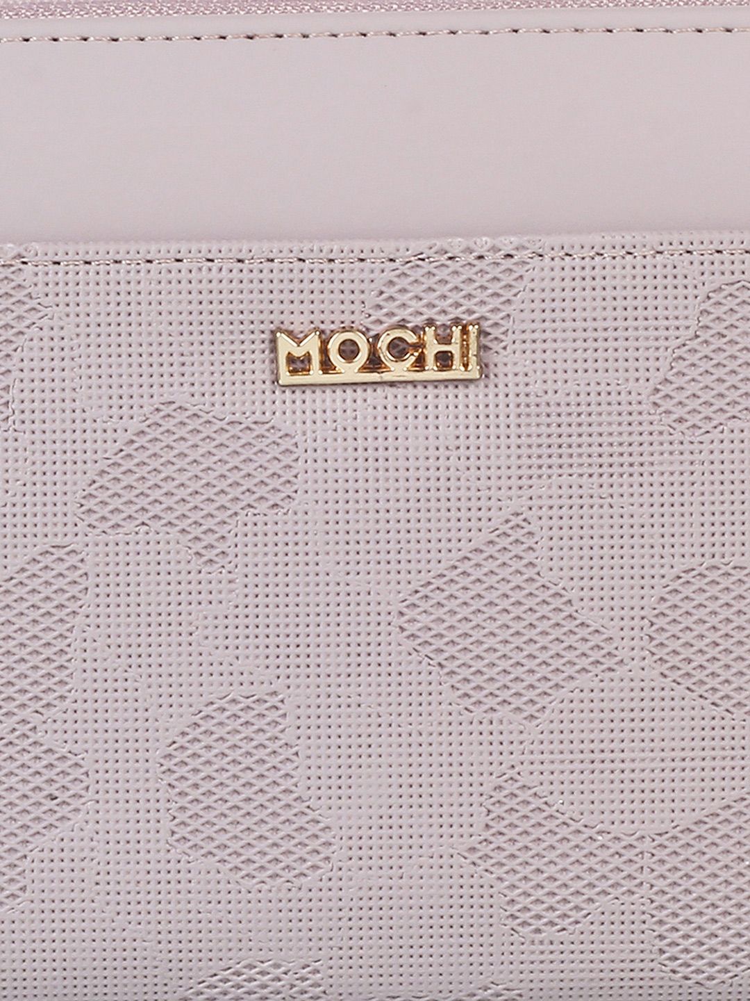 Mochi Women Purple & Gold-Toned Zip Around Wallet