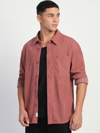 THE BEAR HOUSE Men Corduroy Relax Fit Casual Shirt