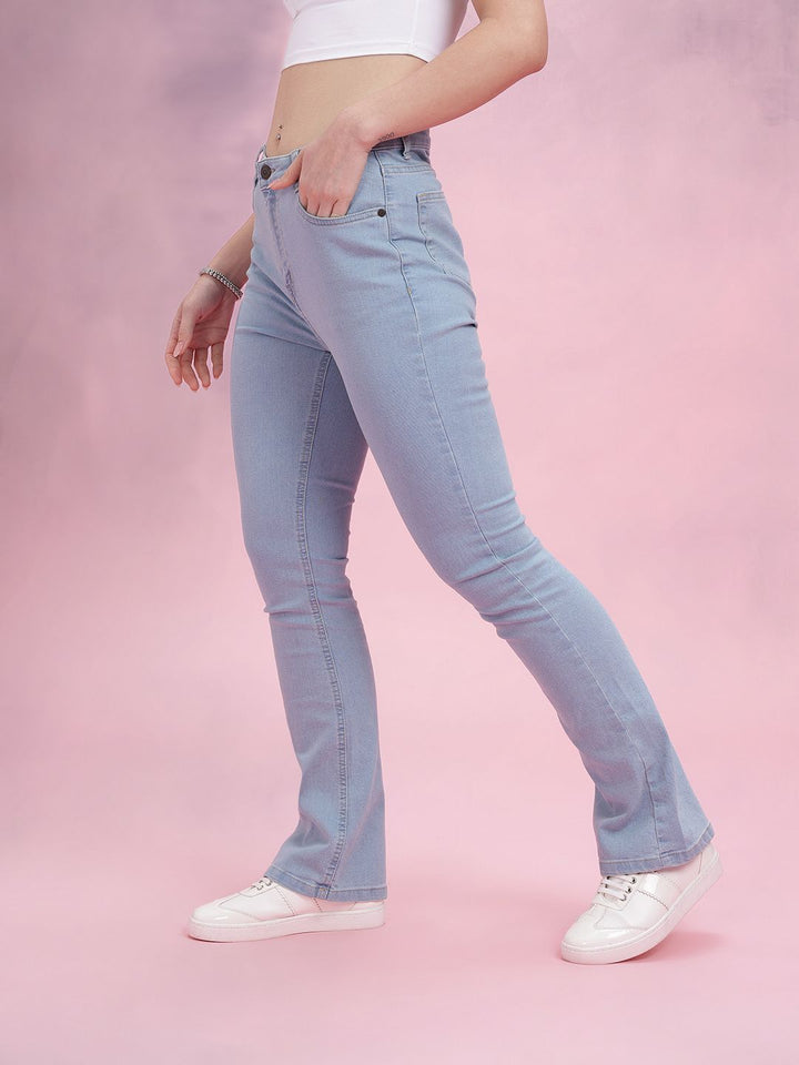 DressBerry Women Bootcut Mid-Rise Stretchable Jeans