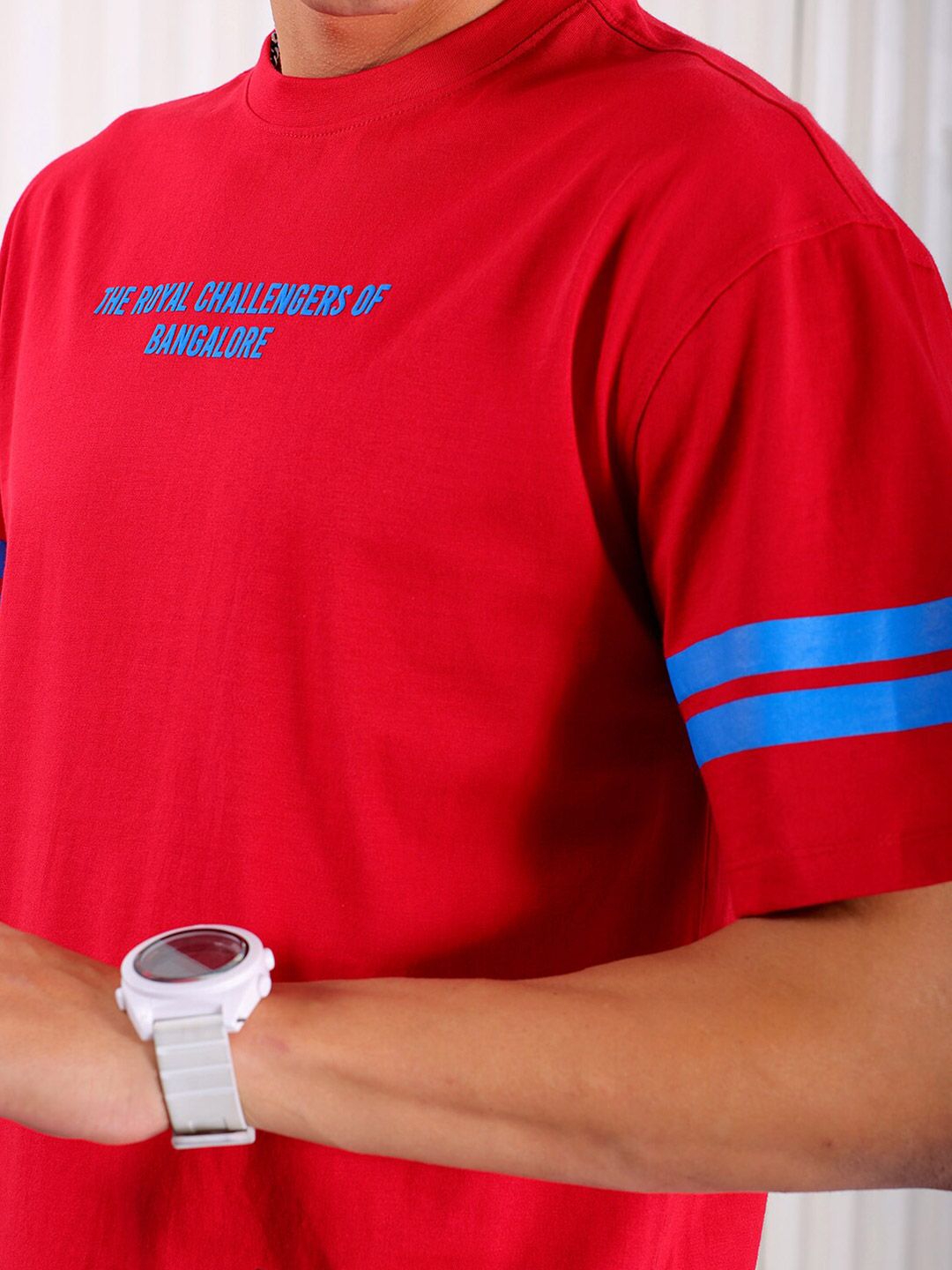 The Indian Garage Co Typography Printed Pure Cotton Boxy T-shirt