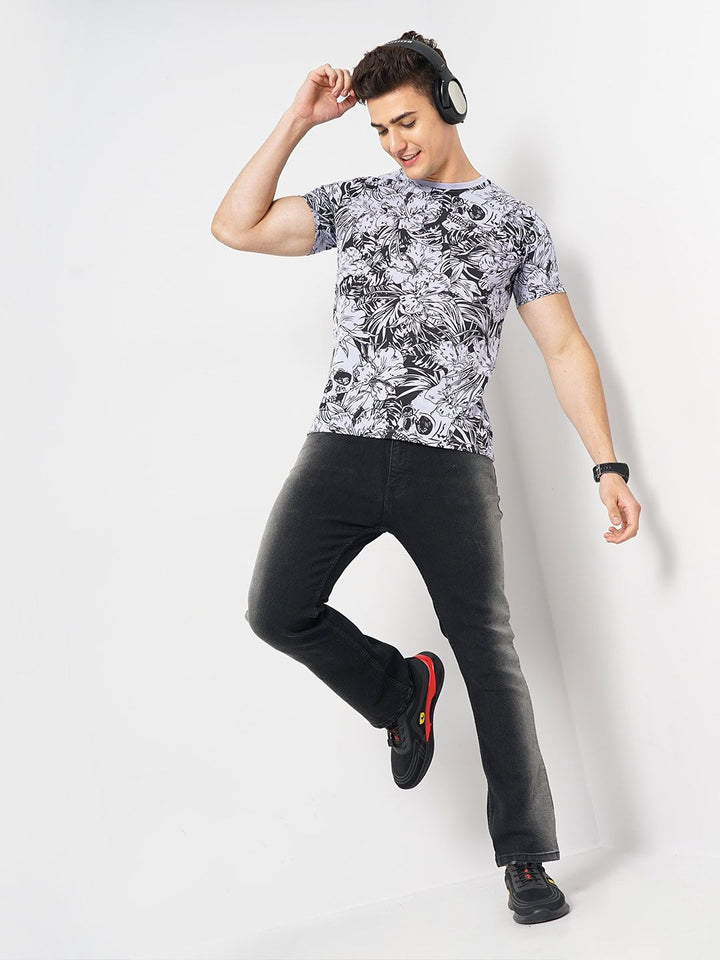 The Indian Garage Co Typography Printed Round Neck T-shirt