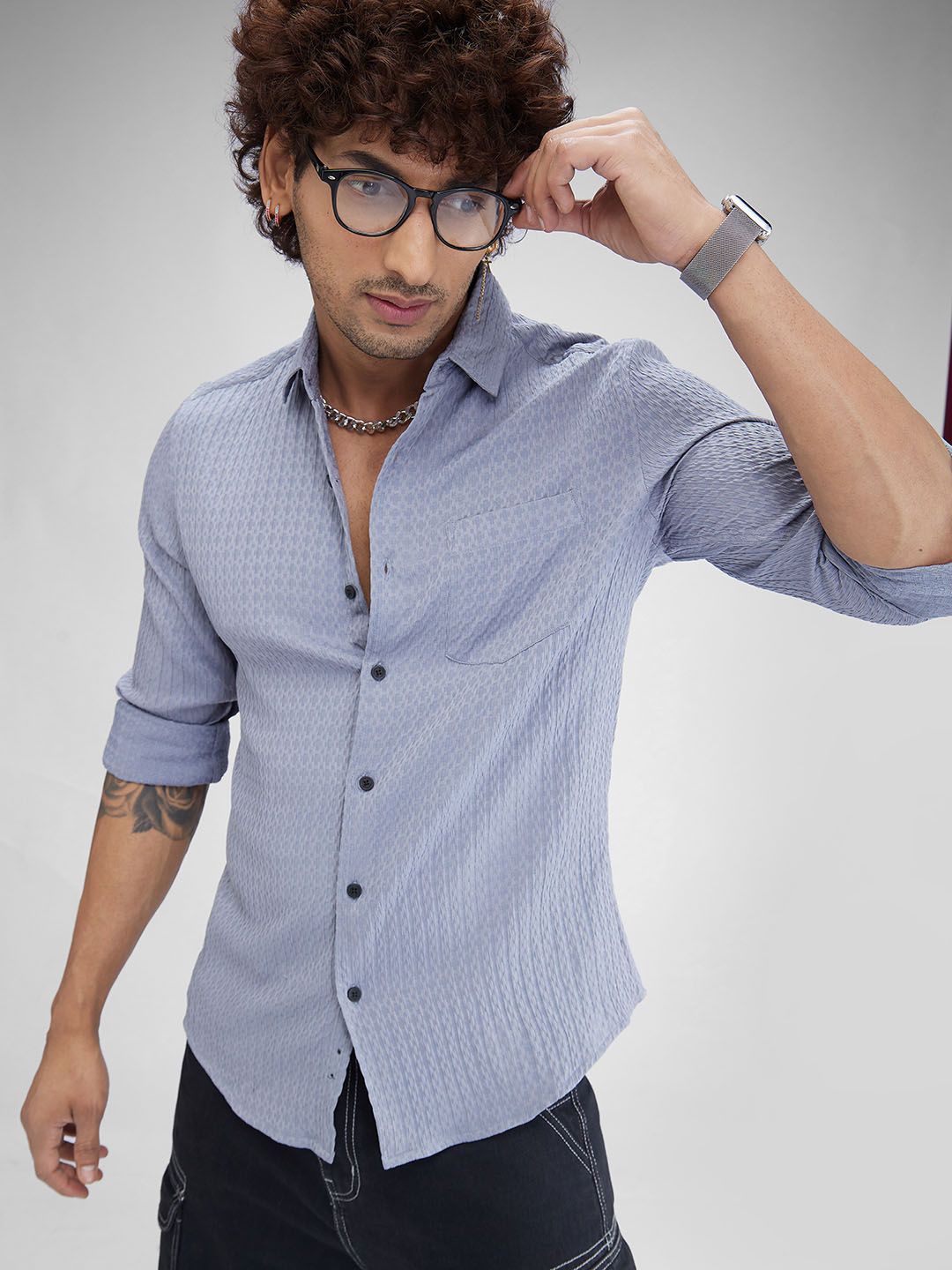VASTRADO Men Contour Patterned Shirt
