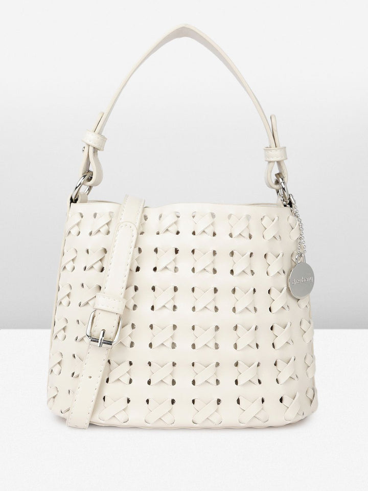 DressBerry Textured Structured Handheld Bag