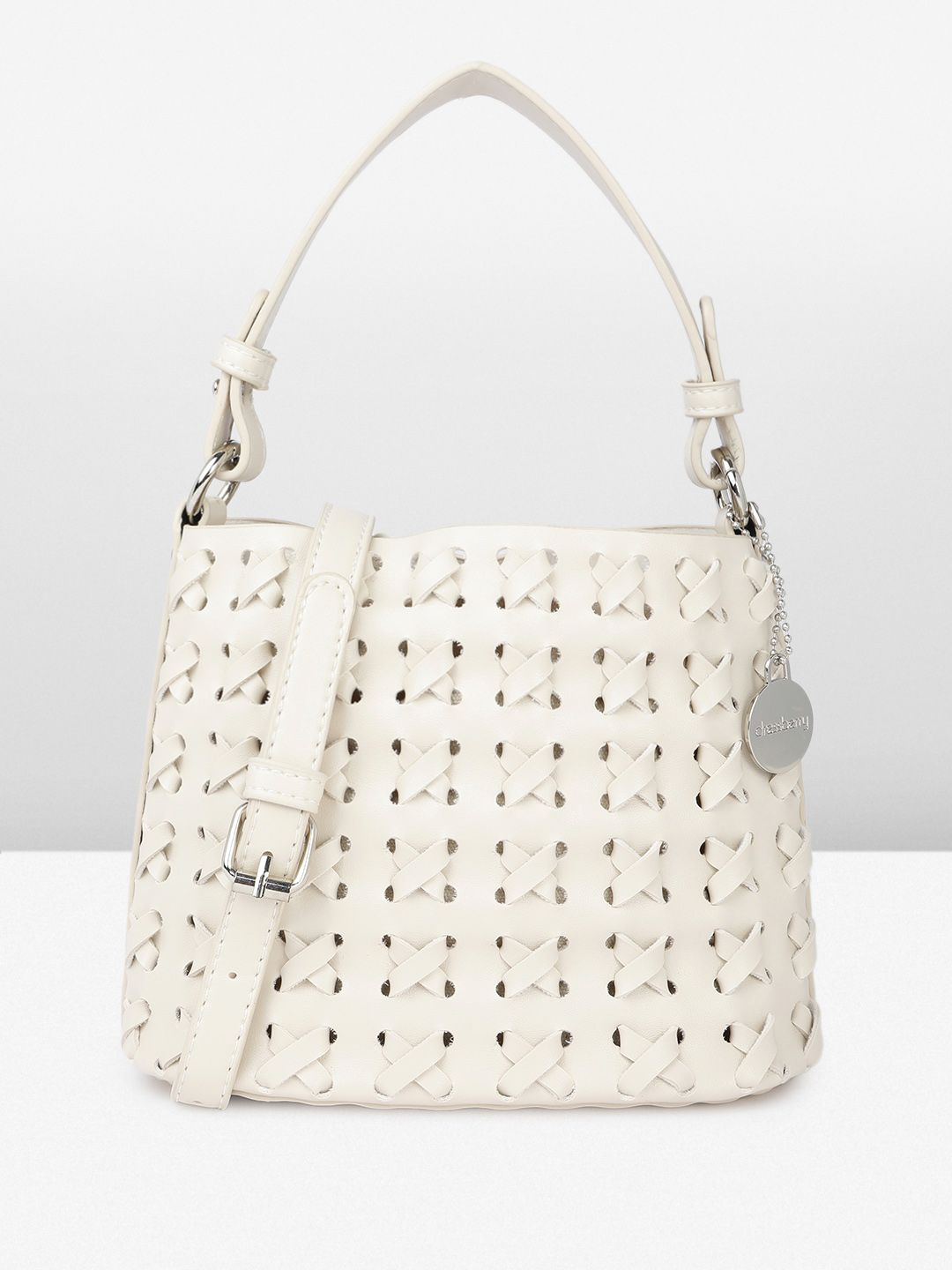 DressBerry Textured Structured Handheld Bag