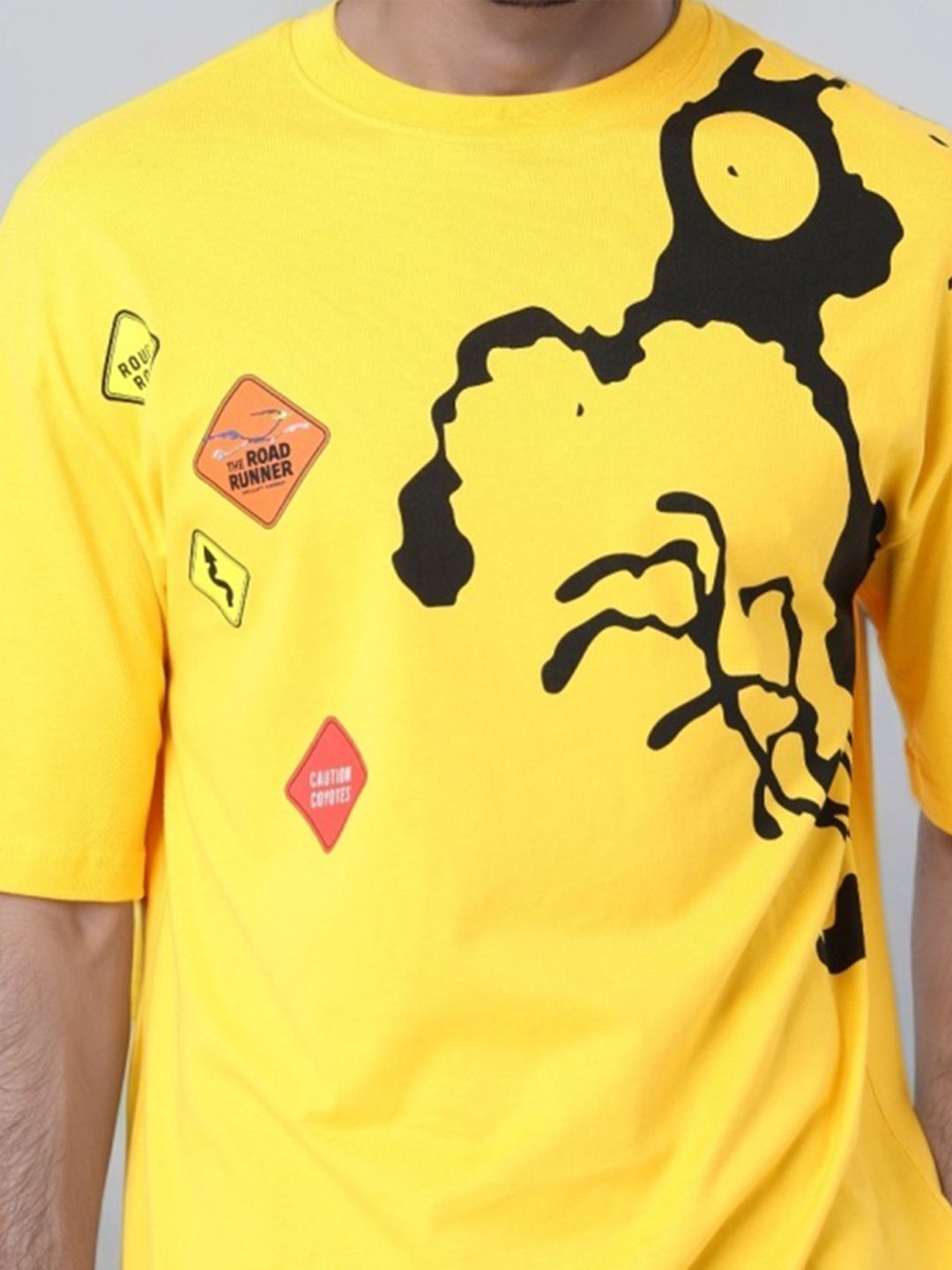 The Indian Garage Co Men Printed Pockets Boxy T-shirt