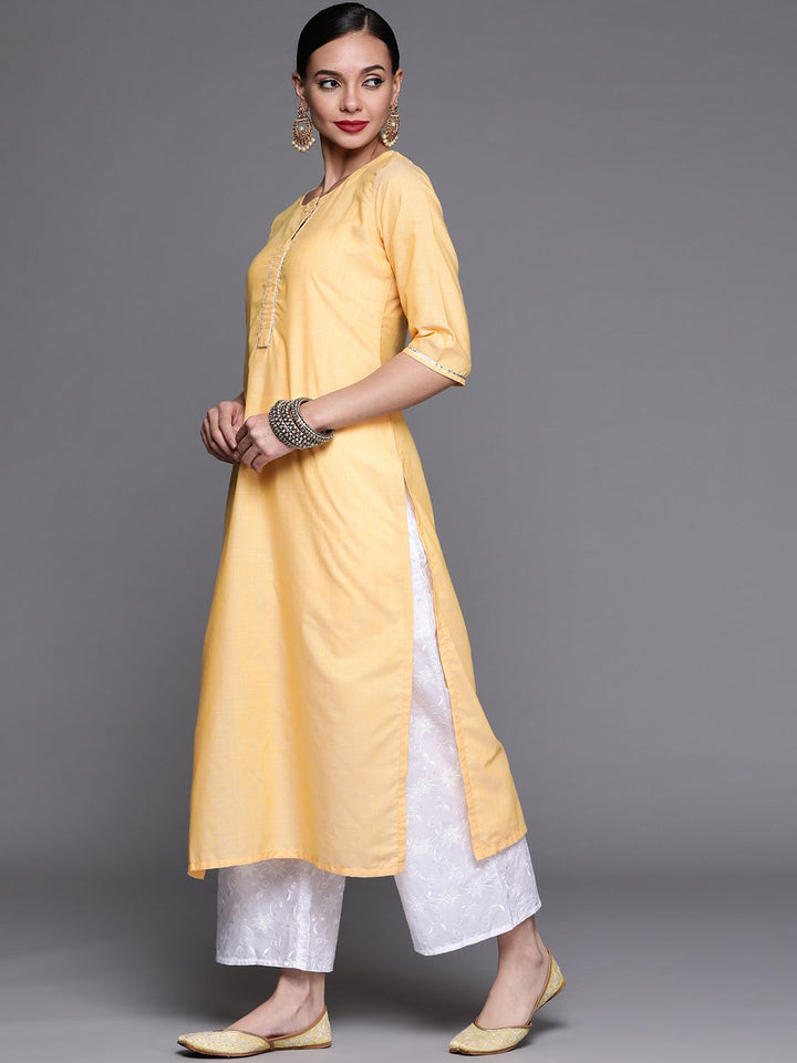 Libas Women Yellow Kurta