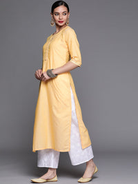 Libas Women Yellow Kurta