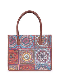 ZOUK Ethnic Printed Structured Shoulder Bag Bag