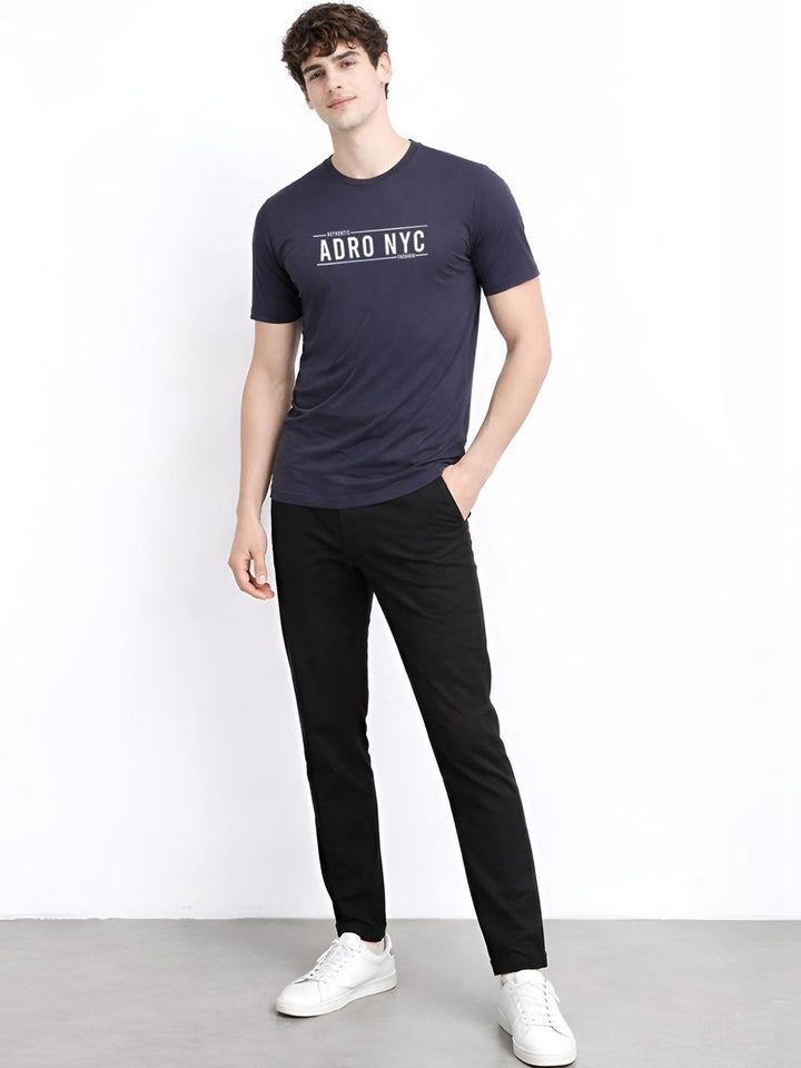 ADRO Men Typography Printed T-shirt