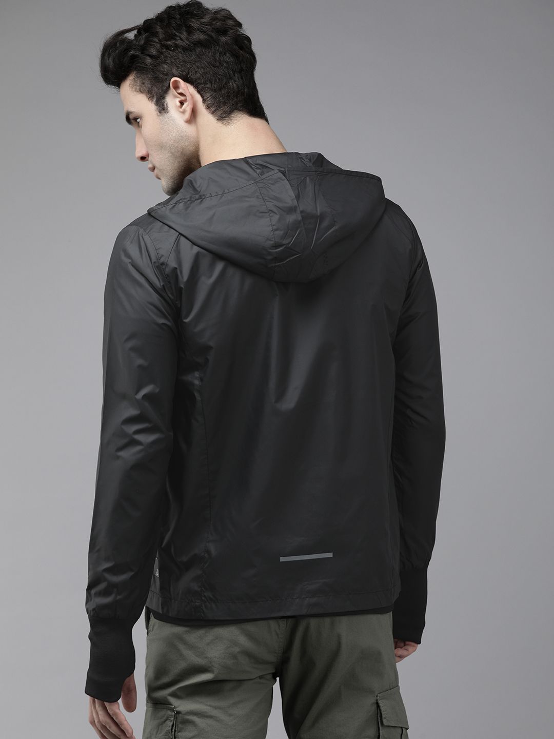 SPYKAR Men Black Lightweight Sporty Jacket