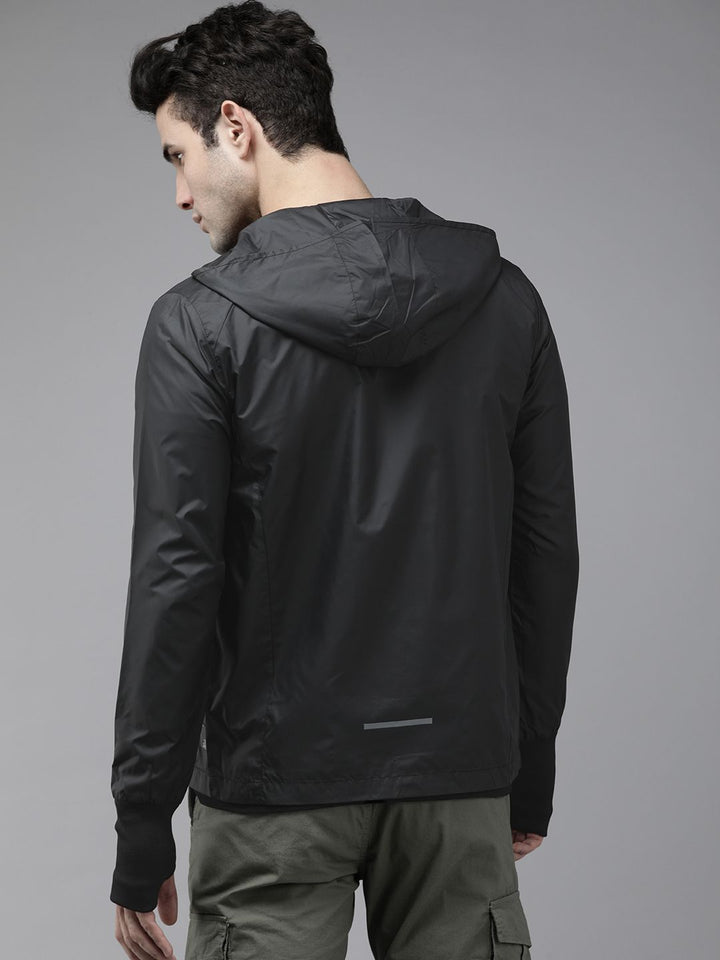 SPYKAR Men Black Lightweight Sporty Jacket