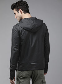 SPYKAR Men Black Lightweight Sporty Jacket