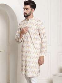 SOJANYA Kurta Bunga Kuning Lelaki