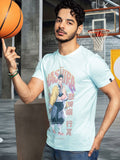 Bewakoof Official Demon Slayer Pure Cotton Stone Hashira Graphic Printed T-shirt