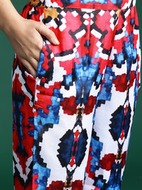 Indo Era Women Printed Regular Kurta with Trousers
