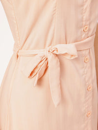 DressBerry Diva Dynasty Striped Waist Tie-Up Sleeveless Mini Dress