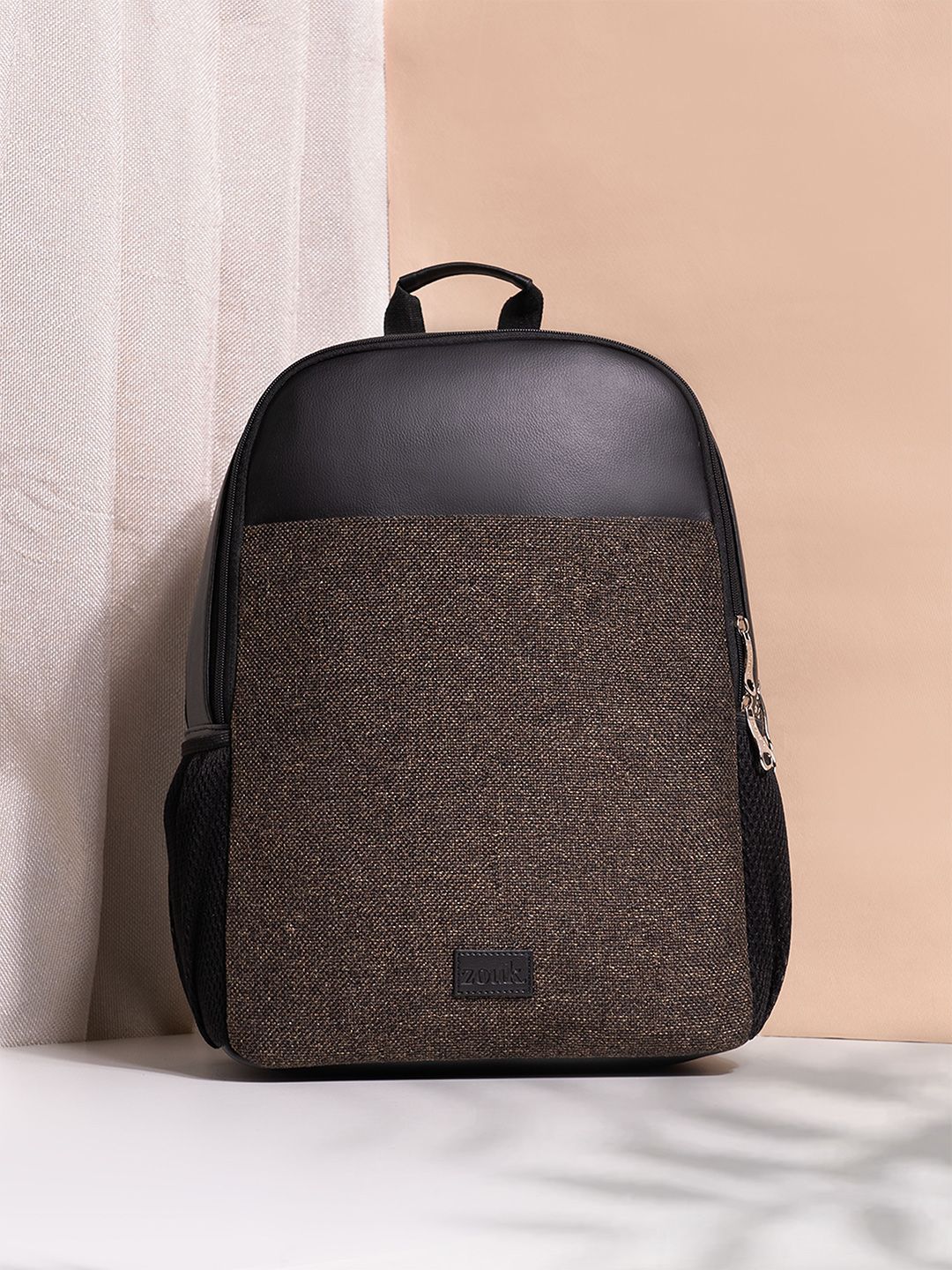 ZOUK Men Textured Water Resistance Backpack Up to 16 inch