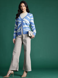 DressBerry V-Neck Acrylic Cardigan