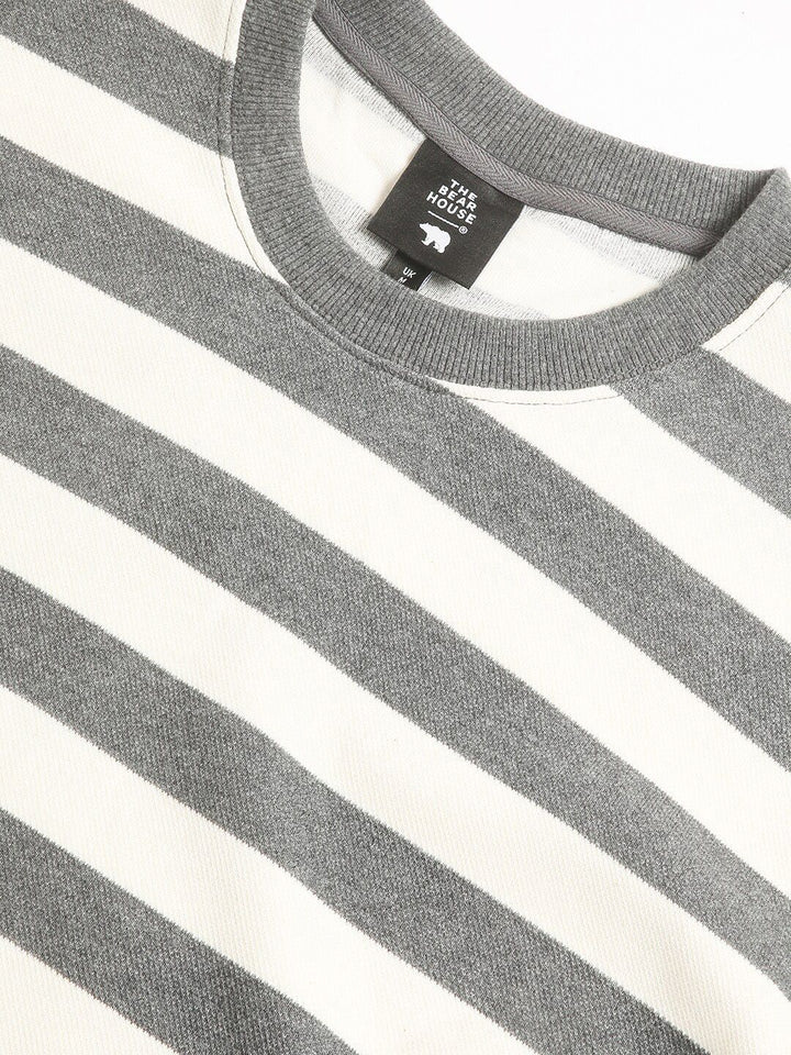 THE BEAR HOUSE Striped Cotton Sweatshirt