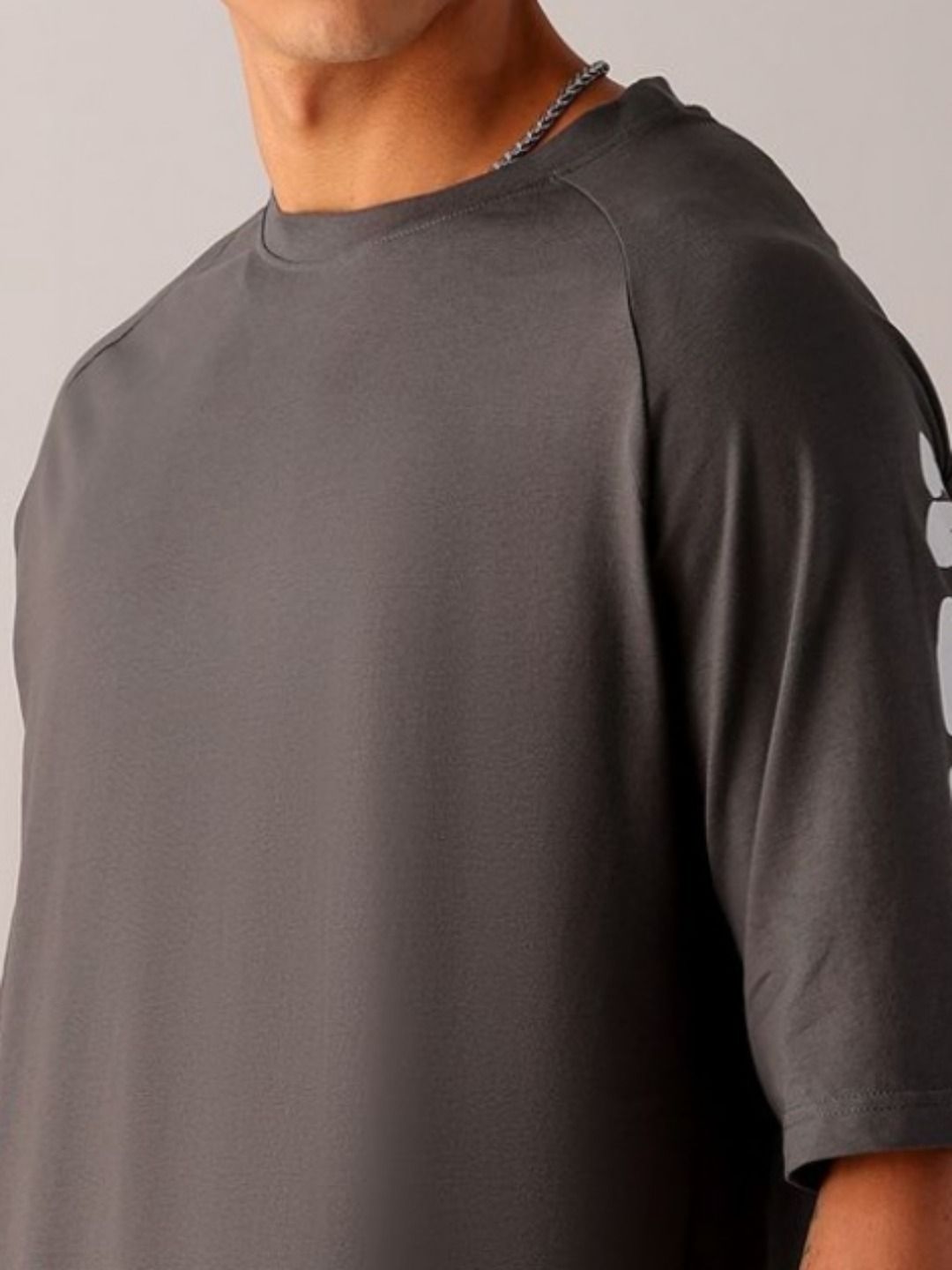 The Indian Garage Co Men Back Printed Oversized Round Neck Pure Cotton T-shirt
