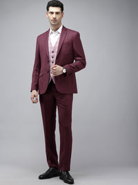 Park Avenue Super Slim Fit Notched Lapel Collar 3 Piece Party Suit