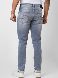 SPYKAR Men Skinny Fit Low-Rise Heavy Fade Cotton Jeans