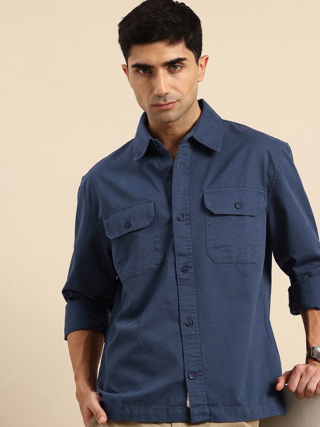 Being Human Pure Cotton Casual Shirt