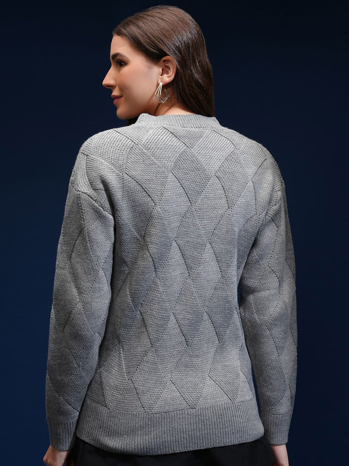 Tokyo Talkies Women Cable Knit Pullover Sweaters