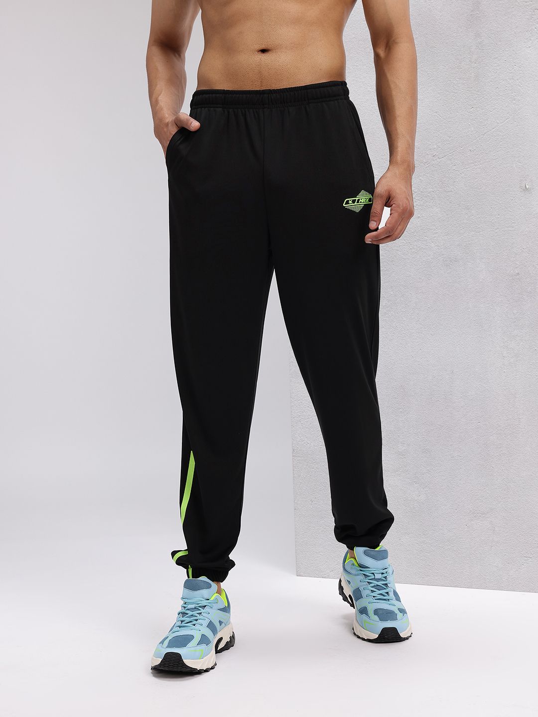 HRX by Hrithik Roshan Men Rapid-Dry Side Stripe Training Joggers