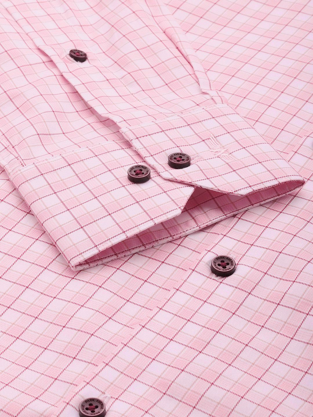 Park Avenue Slim Fit Checked Pure Cotton Formal Shirt