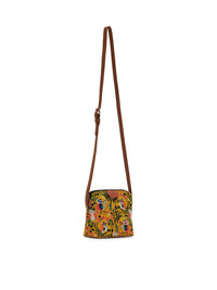 TEAL BY CHUMBAK Floral Printed Structured Sling Bag